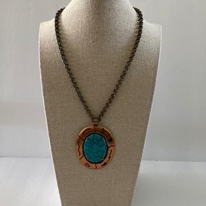 Vintage necklace cooper. N15